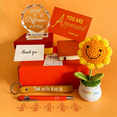 HOOHONOR Employee Appreciation Gifts, Thank You Gifts for Men Coworkers, Gift Basket