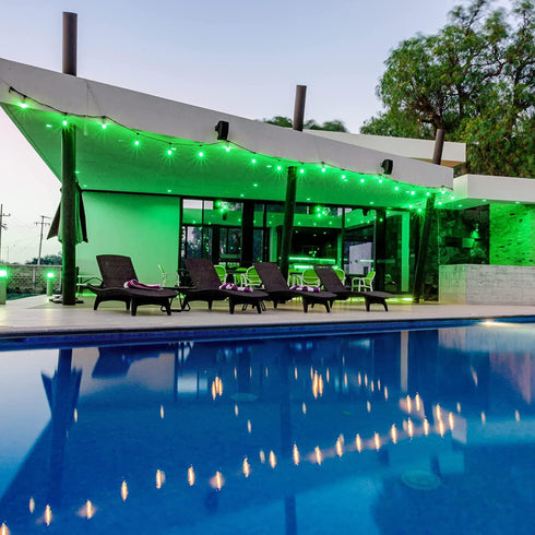 PAR38 Bulbs, 15 100W E26 Bulbs Bulbs, Lighting(2 Pack) Green Flood Light Watt Green LED Flood Light Equivalent, Base