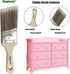 Stubby Paintbrush Shortcut Trim Angled Sash Wooden Short Handle Stain Brush 2 Inch by Magimate