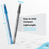 Enday Bulk Pens, 400 Count Black & Blue Ballpoint Pens, Medium Point (1.0mm), Flexible Round Barrel for Comfort