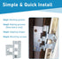 3 Pack Mobile Home Door Hinges, Compatible with Elixir Mobile Homes Exterior Door