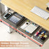 Under Desk Table Drawer Storage Organizer, 3 Pack Slide Out Drawers for Hidden Desktop Storage