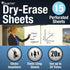 Quartet Dry Erase Sheets, 24-inch x 31 1/2-inch, White