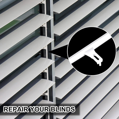 Ribbonlic 20 2 3.25" Pcs Shutter Repair Slider Connector Plantation Shutter Repair Kit Replacement Parts, Connect