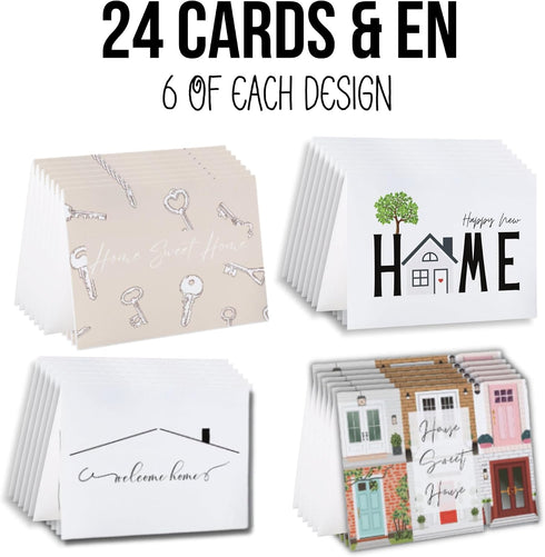 Lashicorn 24 4 6 4 Congratulations on Your New Home | pk Realtor Note Cards for Clients | Home Anniversary Sweet Home