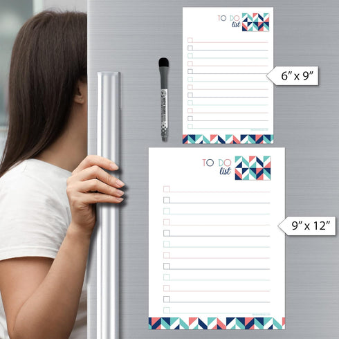 Dry Erase To Do List Vinyl Whiteboard Sticker Decal by Glassboard Studio, Removable & Reusable - 6 x 9 inches