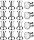 FINDMAG 16 Pack Mini Push Pin Magnets for Whiteboard, Strong Refrigerator Magnets, Neodymium Magnets for DIY Crafts