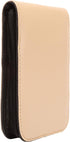 Fountain Roller Ball Pen Case Holder - PU Leather Bag for 12 Pens, Beige