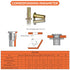 Multi-Grip Rivet Nut Installation Tool Set, Pre-Bulbed Shank with Nuts Assortment Kit
