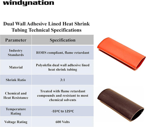 10 pcs 2/0 AWG Butt Splice Connector, Pure Copper Tin Coated Marine Grade Uninsulated by WindyNation