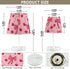 3 ALAZA Table Lamp Bow Cherry Pink Bedside Lamp for Bedroom LED Nightstand Desk Lamp with USB Port, Way Temperatures