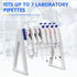 FOUR E'S SCIENTIFIC Laboratory Pipette Stand, Plastic Linear Holder for 7-8 Micropipettes (Pipettes Not Included)