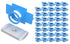 BOZXYE 40 Pcs 3/8"-16 Nylon Strut Channel Cone Nuts, Nylon Channel Squeeze Nut