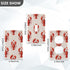 WELLDAY 1-Gang 4.50" 2.76" Lobster and Hearts Red Pattern Duplex Wall Plate, Duplex Device Receptacle Wallplate x
