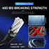 YingYa BIS 165FT Kit,304 480LB String Light Hanging Stainless Steel Cable Kit - Heavy Duty Capacity, Adjustable