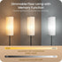 Set 2 Dimmable 2 64.4Modern Bulb 3000K-6500K, E06LDP205W1 of Floor Lamps for Living Room with Remotes and Foot Switch