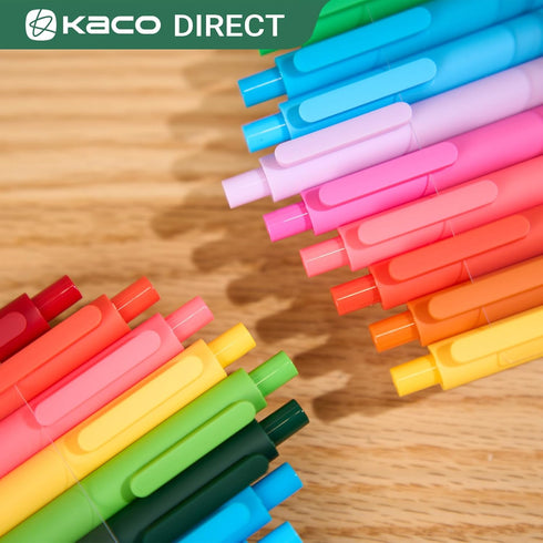 Kaco 20 Pieces Ballpoint Pens, 1.0mm Medium Point, Black Ink, 20-Count Pack for Journaling, Note Taking