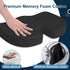 Tailbone Memory Foam Cusion, Relief Pressure Seat Cusion for Office Chairs & Car Seat, Ergonomic Design Seat Cusion