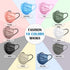 100 Pack 4 Disposable Face Mask For Adults - Travel Essentials, Individually Wrapped, Ply Protection,Safety Masks