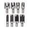 Rocaris 8pcs Wood Plug Cutter Drill Bit Set, Straight and Tapered Cutting Tool, 6mm 10mm 13mm 16mm