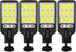 PLMOKJD Solar Street Lights Outdoor, Solar Lights Outdoor Wide Angle Solar Flood Lights