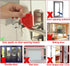 MBBEST Portable Door Lock & Alarm, Dual Protection Security Devices for Hotel Travel Home Apartment, Red/Black