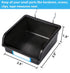 FRIMOONY Pegboard Hooks with Bins and Peg Locks, 204 PCS Total, 80 Locks for Organizing Various Tools