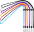 YOUOWO 6 Pack Adjustable Neck Lanyards for Pen, Phone, ID Badges Holder, Keys, Office Name Badges, USB Sticks,