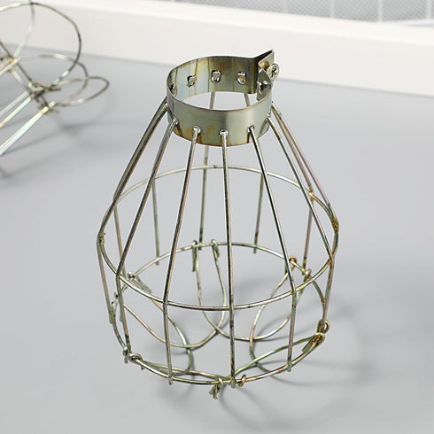 6pcs Bulb Kisangel Adjustable Metal Industrial Lamp Covers, Vintage Light Cover, Light Cage Hanging Pendant for Home