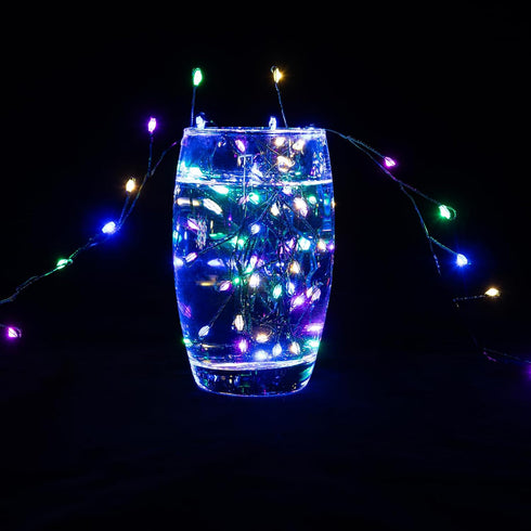 Lights,50FT 500Leds in,8 Firecracker Fairy Waterproof Twinkle Lights Plug Modes Remote String Light for Indoor Outdoor