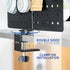 VIVO Steel Clamp-on Rotating Pegboard, 17 x 13 inch Magnetic Organizer, Above or Below Desk Accessory Holder (Black)