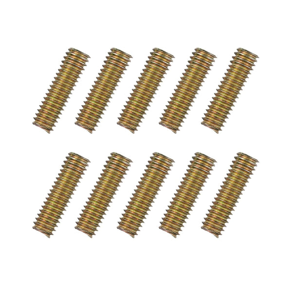 uxcell 10pcs Fully Threaded Rods 5/16x1 Carbon Steel for Furniture Garden Railing Mounting Assembly