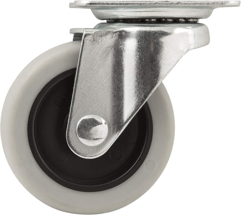 Titan 3" Thermoplastic Rubber Swivel Caster, 110-lb. Capacity, Gray