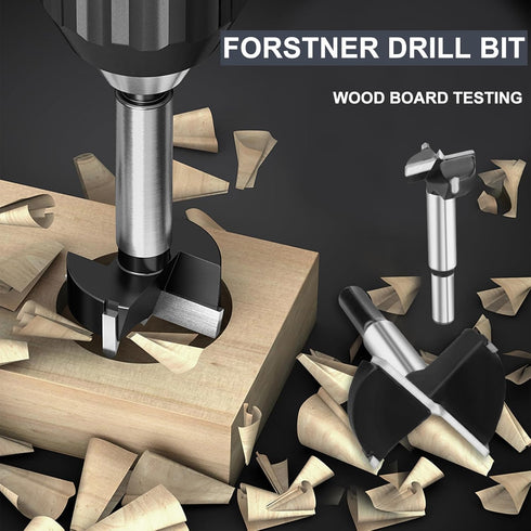 1-3/4" Forstner Drill Bit, Tungsten Carbide Tipped Wood Hole Saw for Woodworking Drilling Tool Cutter (45mm)