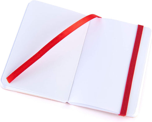 Pentalic 3 x 4 Pocket Sketchbook Traveler Journal, 160 Pages, Red Color