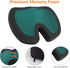 Amazon Basics Comfortable Seat Cushion for Office Chairs, Gel Enhanced Memory Foam, Non-Slip, Cooling Support for Long