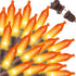 Super-Bright Extendable Orange Halloween Decoration, 100 Lights 19.6ft UL Certified Mini Bulb String Lights for Outdoor