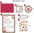 sunepany 8 Set 5x7 Letter from Santa Letter Writing Kit In Christmas Stationery with Red Envelopes, Secret Santa Cards