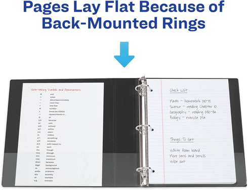 Avery Durable View 3 Ring Binders, 1 Inch Slant Rings, 4 Purple Binders (46014)