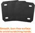 Mending Plate Flat Brackets for Wood - 6 Pack Heavy Duty Black Metal Plates for Repair Joining