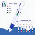 Retractable Shuttle Pens with Buckle Clip, 4 in 1 Multicolored Ink Ballpoint Pens, Neon Color Keychain Nurse Pens (60