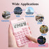 Basic Calculator, Cute Mini Desktop Pocket Size Calculators for Home, School, Office (Pink)