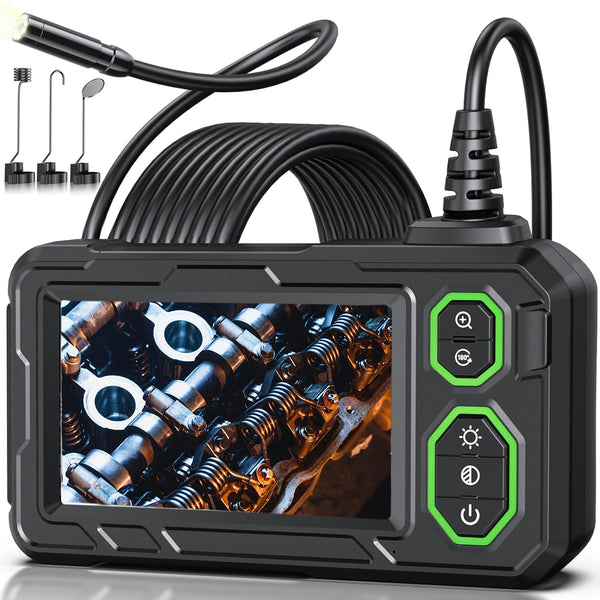 PLOSTWR Endoscope Camera with Light, 4.3" Inspection Camera, 1920P HD Borescope with 8