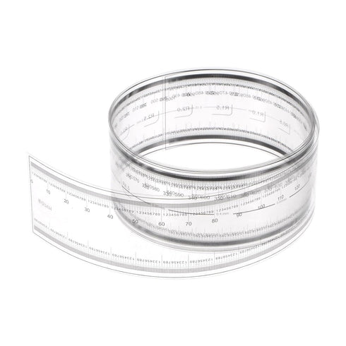 Film Flexible Ruler 100cm 0.1mm Scale with R Angle & Width Lines Transparent PET Plastic Folding Straight Ruler