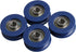 CNBTR 3mm Depth U-Type Blue Plastic Bearing Guide Pulley Wheel, Pack of 4