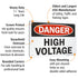 SmartSign “Danger - High Voltage” Aluminum Sign | 7" x 10"