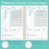Fitness Journal for Women & Men, A5 Workout Journal/Planner, Daily Exercise Log Book for Weight Loss, Gym, Muscle Gain,