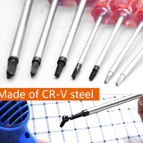 Triangle Screwdrivers Set - 7 Sizes 1.4mm to 4.2mm, SKZIRI 7in1 Tool Kit for Electronic Repairs