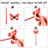 Zhanmai 24 Pieces Butterfly Style Novelty Pens, 0.5 mm 0.7 mm Cute Ballpoint Writing Pens for Classroom