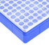 uxcell Centrifuge Tube Freezer Storage Box, 100-Well Polypropylene Holder Light Blue for 1.5/2ml Tubes
